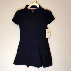 Girl Ruffle Pique Polo Dress XS 4/5